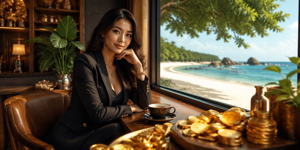 Pengguna menikmati kopi sambil menelusuri informasi rebate dan bonus platform online