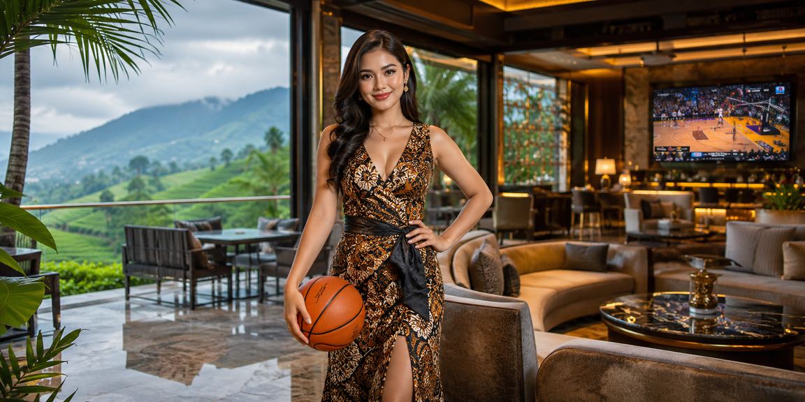 Model memperhatikan statistik taruhan basket di layar perangkat portabel