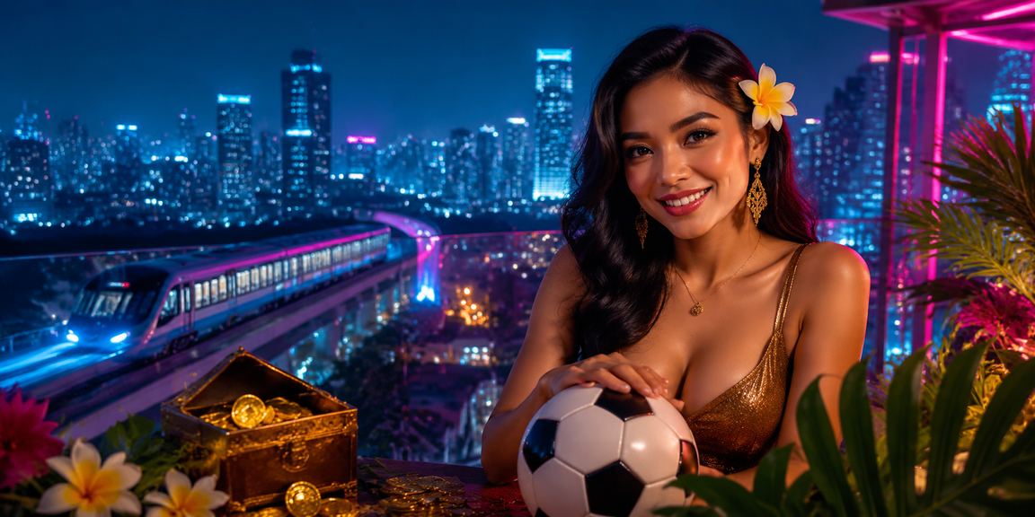 Panel odds sepak bola bertampilan neon terang di layar taruhan malam hari